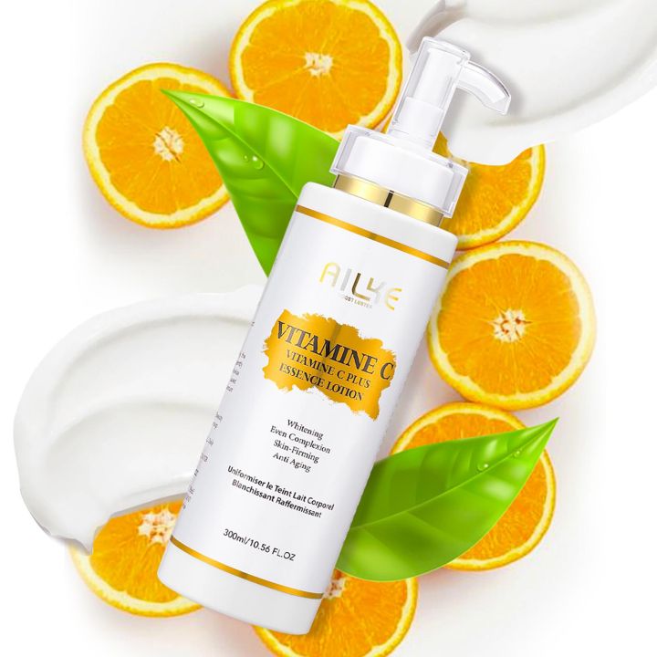 AILKE Lightening Body Cream, with Vitamin C, Hyaluronic Acid, Shea Butter, Wrinkle Treatment, Uneven Skin Tone, Deeply Hydration FeeoiF