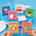 2024 Desktop Small Table Calendar Student Desktop Small Decoration Daily Clock In Self Discipline Small Calendar Leima.