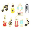 10Pcs/set Music Musical Note Enamel Charms Pendant DIY Bracelet Necklace Earring Jewelry Making Accessories Qoddess.