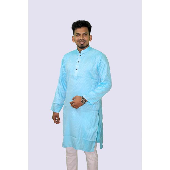 Semi Long Punjabi for men - Sky