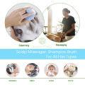 MAYTTO Hair Wash Brush Head Body Scalp Massage Brush Silicone Head Anti Dandruff Shampoo Haircare Massager Comb. 