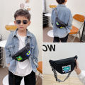 Fashion Children's Chest Bag Boys Korean Cartoon Over-the-shoulder Bag Casual Cute Waist Bag Baby out Change Small Backpack. 