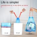 Hand carry garbage bag Kitchen Not Easy To Break Durable Drawstring Household Thick Garbage Plastic Office Trash Bags Bedroom.