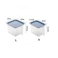 Transparent Food Storage Box Kitchen Refrigerator Storage Boxes with Lid Handle Grains Beans Storage Organizer Food Containers. 