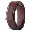 No Buckle 3.5cm Width Cowskin Genuine Leather Belt Men Without Automatic Buckle Strap Male Black Brown Blue Gray White B509 Wearhouse.