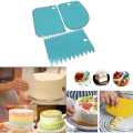 Cake Scraper Edge DIY Scraper Cake Decorating Fondant Pastry Cutters Baking Spatula Tools Molds 3 PCS.