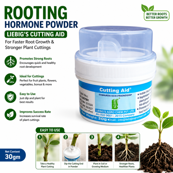 Rooting Hormone Powder (30 gm) liebigs Cutting Aid 1 pcs