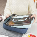 Portable square flat lunch box lunch box insulation bag bento. 
