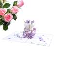 3D Greeting Card Paper Card for Valentines Day Mother's Day Engagement. 