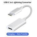 USB C to iOS Earphone Audio Adapter Cable for iPhone 15 promax Headphone Adapter Type C to Lightning Audio Converter for iPadPro. 