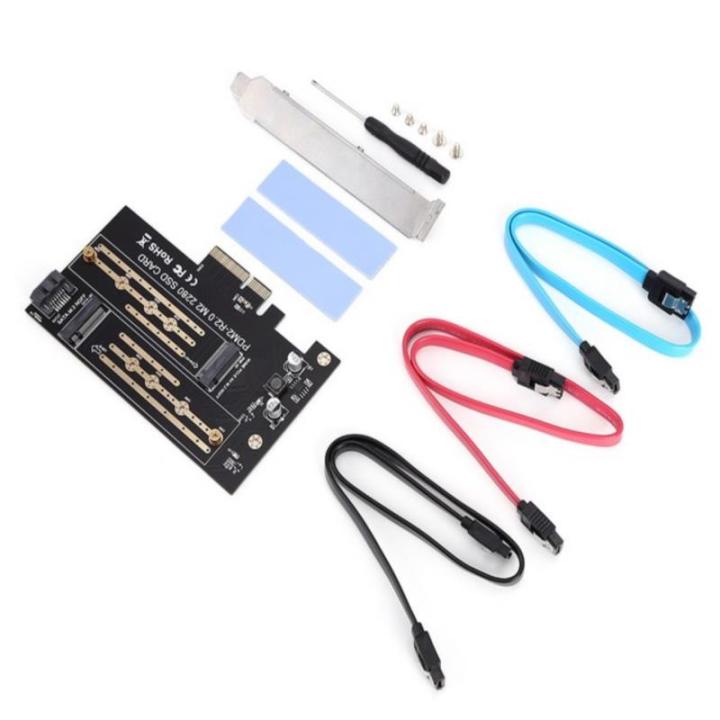 (NEW)Pcie%20To%20M2/M.2%20Adapter%20M.2%20Ngff%20To%20Desktop%20Pcie%20X4%20X8%20X16%20Nvme%20Sata%20Dual%20Ssd%20Pci%20-%20Image%204