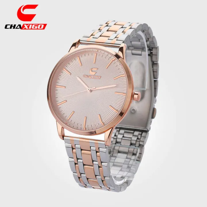 Kasig%20CHAXIGO%20Men's%20Light%20and%20Thin%20Waterproof%20Fashion%20Sports%20Steel%20Band%20Quartz%20Watch%20Straight%20-%20Image%205