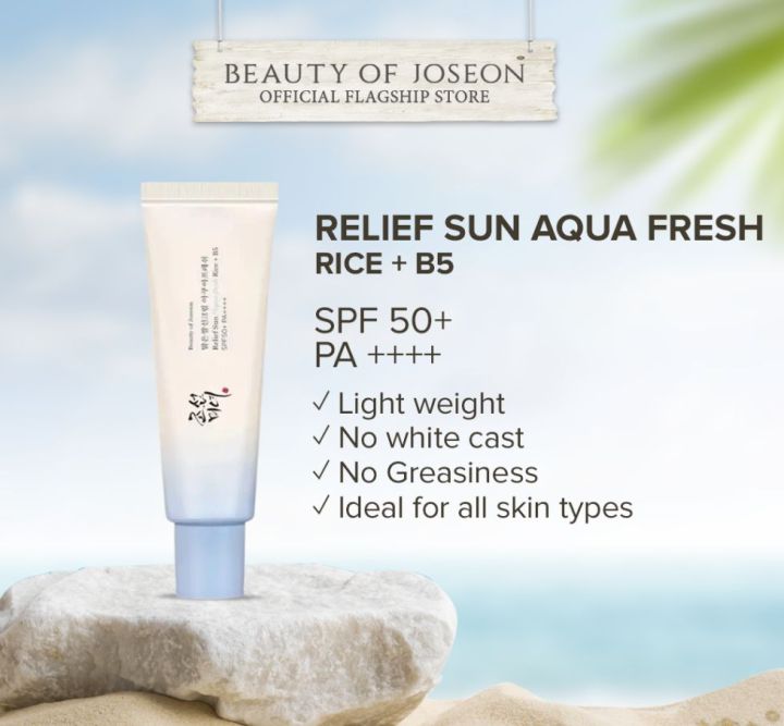 Beauty of Joseon Relief Sun Aqua-Fresh : Rice + B5 SPF50+ PA++++ 50ml korea