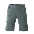 Summer military city tactics shorts mens stretch outdoors Sports climbing shorts-Green. 