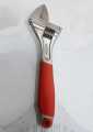 Adjustable Wrench 12 Inch with RED Rubber Grip Handle 300mm Heavy Duty, HMBR Brand As A pictur.
