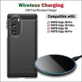 15W Fast Qi Wireless Charger for Motorola Edge 40 30 Pro MOTO Edge 30 Ultra Wireless Charging Pad with USB Cable Gift Case. 