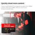 SanDisk Extreme Pro microSDXC USH-I Card U3 A2 V30 performance QuickFlow Flash Memory Card 32GB 64GB 128GB 256GB 512GB Adapter. 