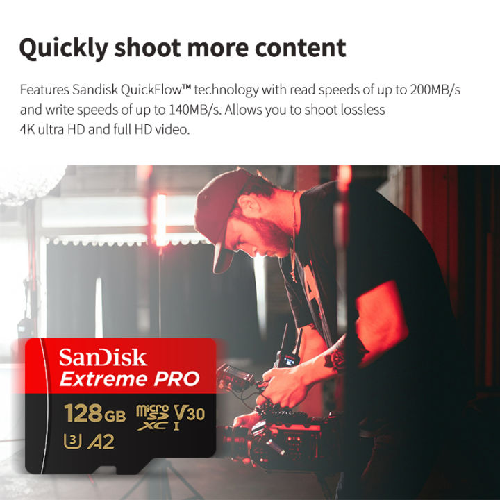 SanDisk%20Extreme%20Pro%20microSDXC%20USH-I%20Card%20U3%20A2%20V30%20performance%20QuickFlow%20Flash%20Memory%20Card%2032GB%2064GB%20128GB%20256GB%20512GB%20Adapter%20-%20Image%204