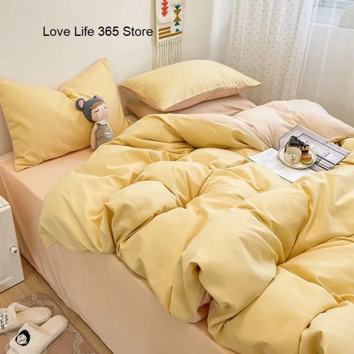 Cream%20Style%20Solid%20Pink%20Bedding%20Set%20Twin%20Full%20Queen%20King%20Size%20Bed%20Linen%20Girls%20Adults%20180x220cm%20Bed%20Flat%20Sheet%20Pillowcase%20Kawaii%20-%20Image%204