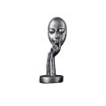 Art Character Sculpture Lady Decorative Face Statues Resin Abstract Human Modern.