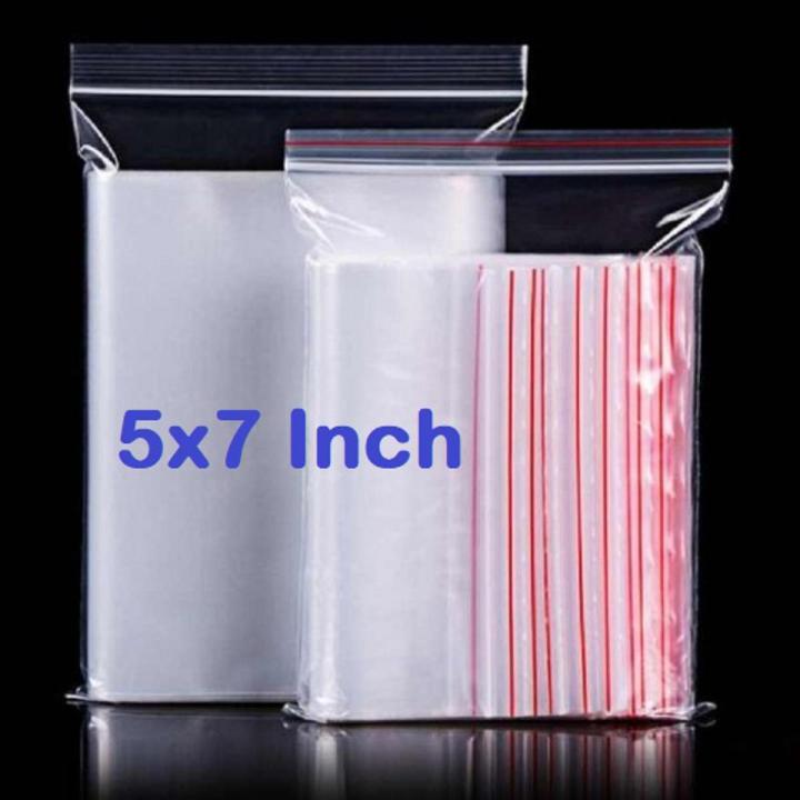 100Pcs Zipper Lock Bag Size 5 7 Inch 127 177.8mm Zip Lock Plastic Transparent Packet Zipper Poly Clear Plastic Bags Re Sealable Packaging Bags For Cloth Food Gifts Jewelry Display Bag Daraz .bd