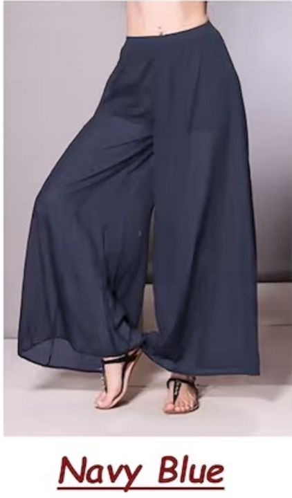 Ladies%20Chiffon%20Wide%20Leg%20Palazzo%20Pants,%20Long%20Elastic%20Waistband%20Pant,%20Belly%20Dancing%20Palazzo,%20Long%20Boho%20Costumes%20For%20Women%20And%20Girls%20-Formal%20Pant%20-%20Image%202