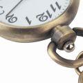 R ze Quartz Movement Keychain Keyring Watch Pocket Watch Round Dial. 