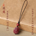 Cinnabar zodiac mobile phone pendant ornament purple sand natal Buddha mobile phone chain eight guardian god keychain pendant. 