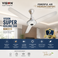 VISION Super Ceiling Fan 56" (Ivory) - 969323 | 7 Years Motor Warranty | Free Delivery. 