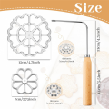 Achappam Mould Mould with Handle Rose Flower Cookies Bunuelos Tool. 
