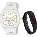BUY 1 GET 1,New Silicon Analoge Fashionable Watch for Men,Fashion New Sports Bracelet LED Digital Watch Unisex, COMBO OFFER - Watch. 