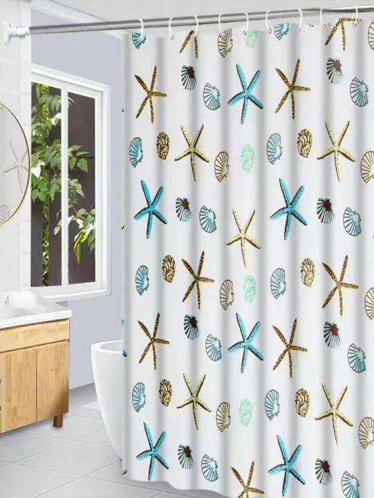 Waterproof%20Shower%20Curtain%20With%2012%20Rings%20For%20Bathroom%20Toilet%20-%20Image%202