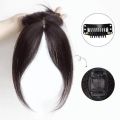 Women Clip-in Bangs Natural Wispy 3D French Bangs Wig Forehead Hair Extensions Black Brown Side Bangs Fringe Wig Hairpieces.