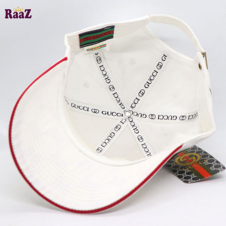 White%20GG%20logo%20Cotton%20Curved%20Visor%20Cap%20-%20Image%205