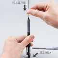 0.5 0.7 Mm Mechanical Pencils Set 2B Black White Japanese Style Student Pencil with Refills Draw Writting Supplies Stationery.