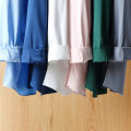 HoneyYami New Quality Stretch Anti-Wrinkle Men Shirts Long Sleeve Dress Shirt For Male Slim Social Business Blouse Solid Color Shirt S-6XL.