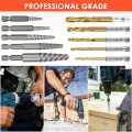 11 Pieces Screw Extractor Set Easy Out Bolt Extractor Set Reverse Drill Bit Extractor Set for Removing Broken Screws. 