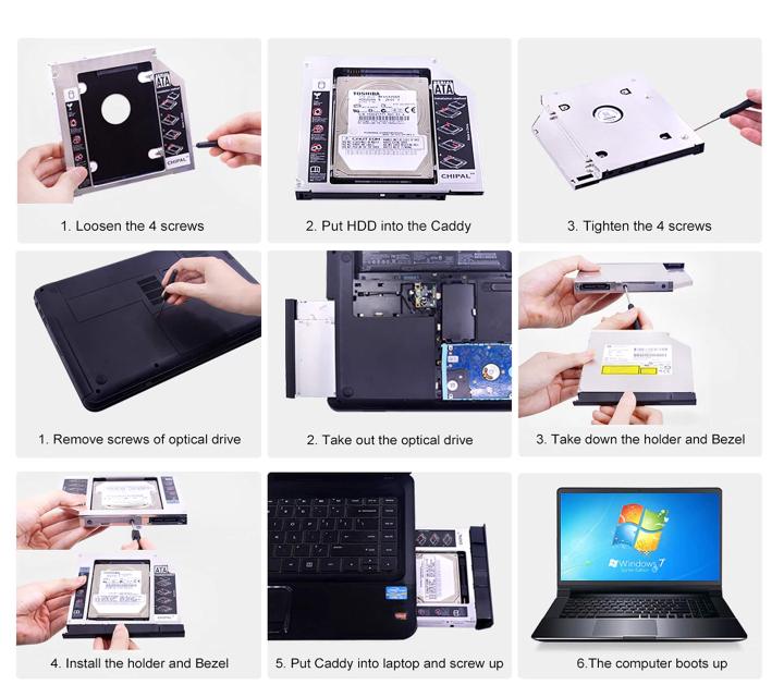 Universal%20SATA%2012.7mm%20Caddy,%202nd%20SSD%20or%20Hard%20Disk%20Drive%20Caddy%20for%20CD/DVD%20Drive%20Slot%20(Add%20Second%202.5"%20SATA%20HDD/SSD%20to%20Your%20Laptop)%20Support%20All%20Brand%20Laptop%20-%20Image%208
