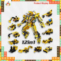 PANLOS 573 Pcs Transformer City Project MECHA  12 in 1 City Building Block for Kids 25 Play Style - Toys. 
