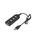 4 Port USB HUB - Black. 