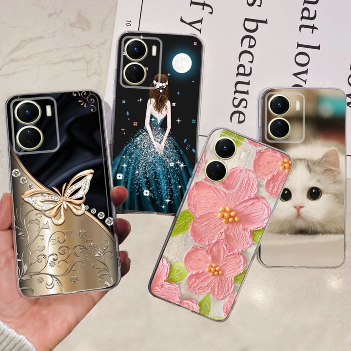 HAOYE Cover per VIVO Y16, Custodia in TPU a gradiente