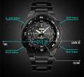 SKMEI 1370 Stainless Steel Waterproof Wrist Watch. 