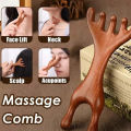 Enacolor Sandalwood Head Nose Bridge Massager Face Nose Wing Elevator Wood Comb Dredge Meridians and Points Lift Massage.