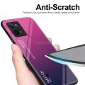 Vantime for Realme C31 Case Gradient Phone Back Hard Glass Cover. 
