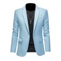 15 Color Fashion Mens Suit Jacket High Quality Slim Fit Solid Color Casual Business Mens Blazers Formal Office Wedding Suit Tops. 