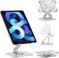 Tablet Stand Holder for Desk, 360°Rotating Adjustable Aluminum Portable Stand Holder Desktop Foldable Dock Heavy Duty Metal Base Compatible with iPad 7/8/9th,iPad Air 5/4,iPad Pro 11/12.9. 