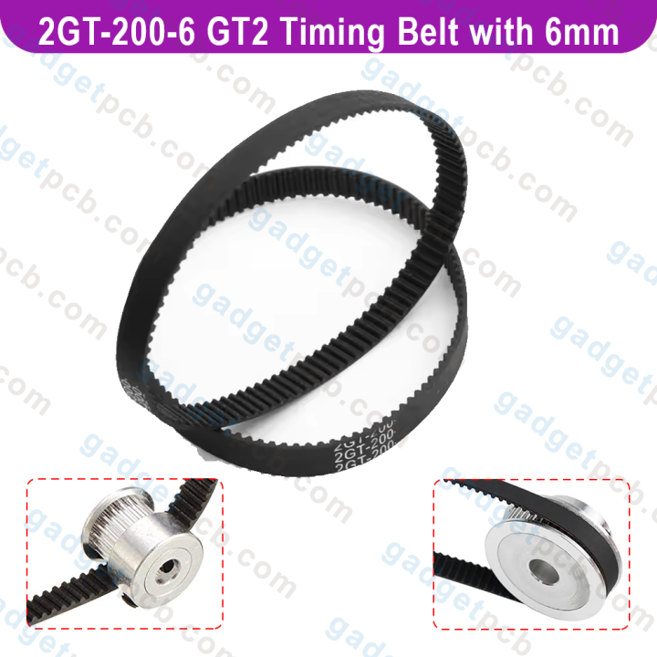 2GT-200-6%20GT2%20Timing%20Belt%20200mm%20Width%206mm%20Synchronous%20Endless%20Closed%20Loop%20Rubber%20Belt%20100%20Teeth%20For%203D%20Printer%20CNC%20Machine%20Parts%20200-2GT-6%20-%20Image%202