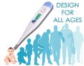 Medical Digital Oral Thermometer For Kids And Adults - 10 Sec Fast And Accurate Reading (White) T12, Made in China.