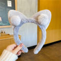 Cute Cat Ear Hair Hoop Plush Headband Makeup Wash Face Headbands For Girls For For Party Costume Hair Accessories. 