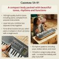 Casiotone Mini Keyboard SA-81 with Piano tones, Black. 